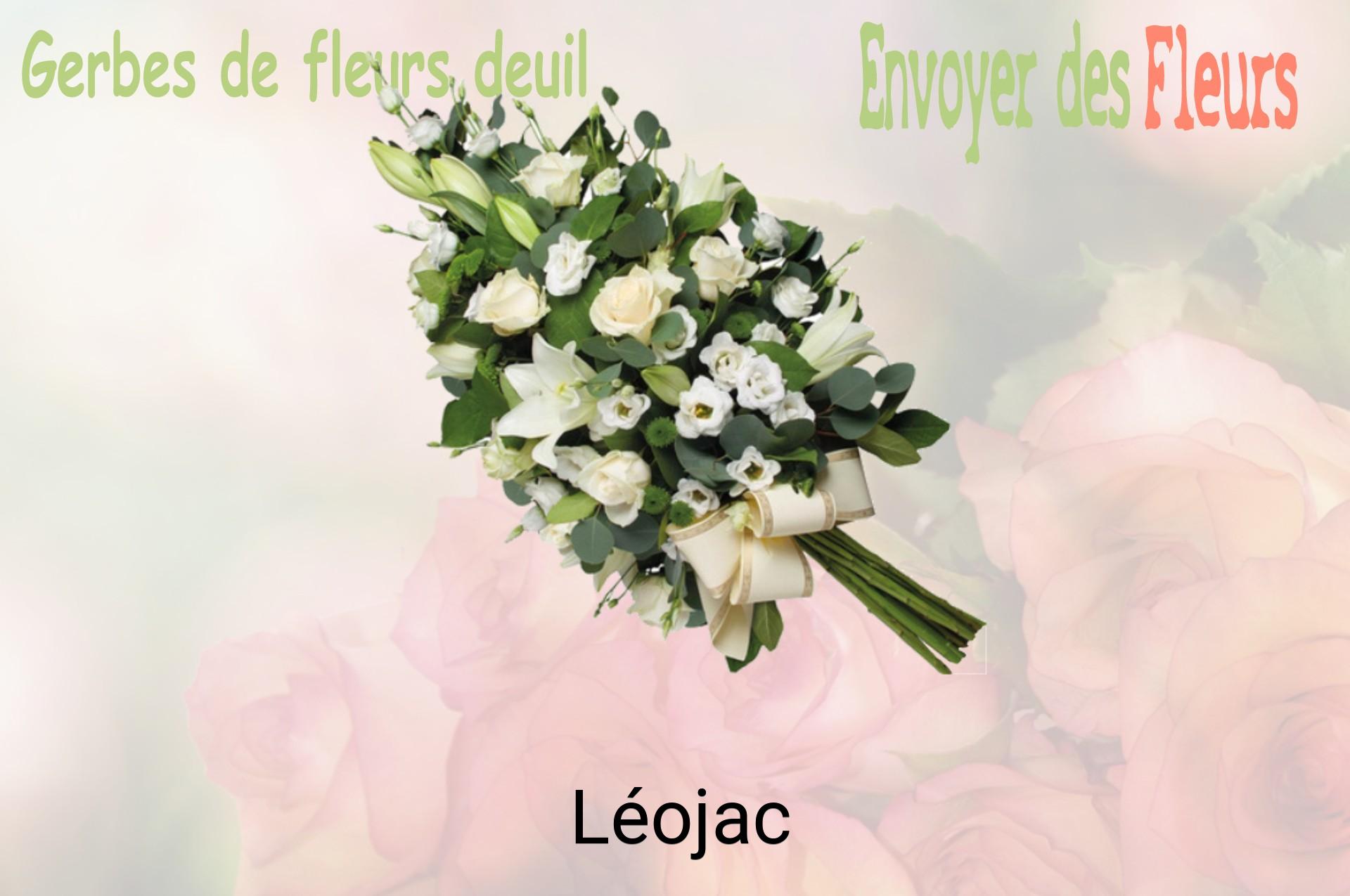 Gerbe de fleurs de deuil livrée à Léojac